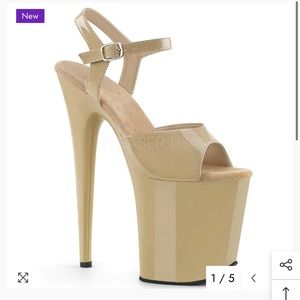 8 inch platform nude heel